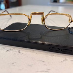 Cartier Luxury Vintage Demi Lune Reading Glasses Gold plated - Unisex